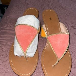 Ina pink and orange sandals
